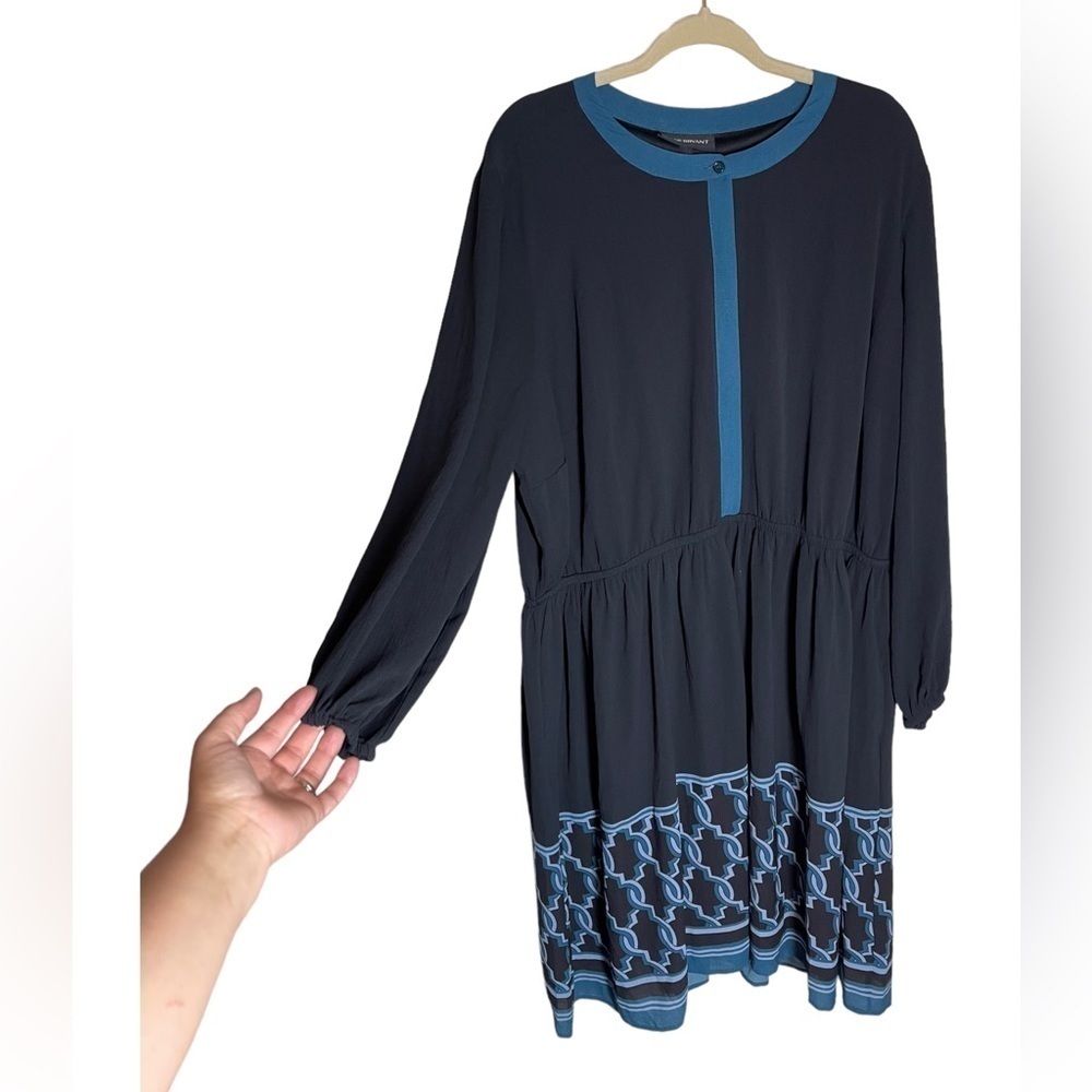Nwt Lane Bryant black dress with teal trim